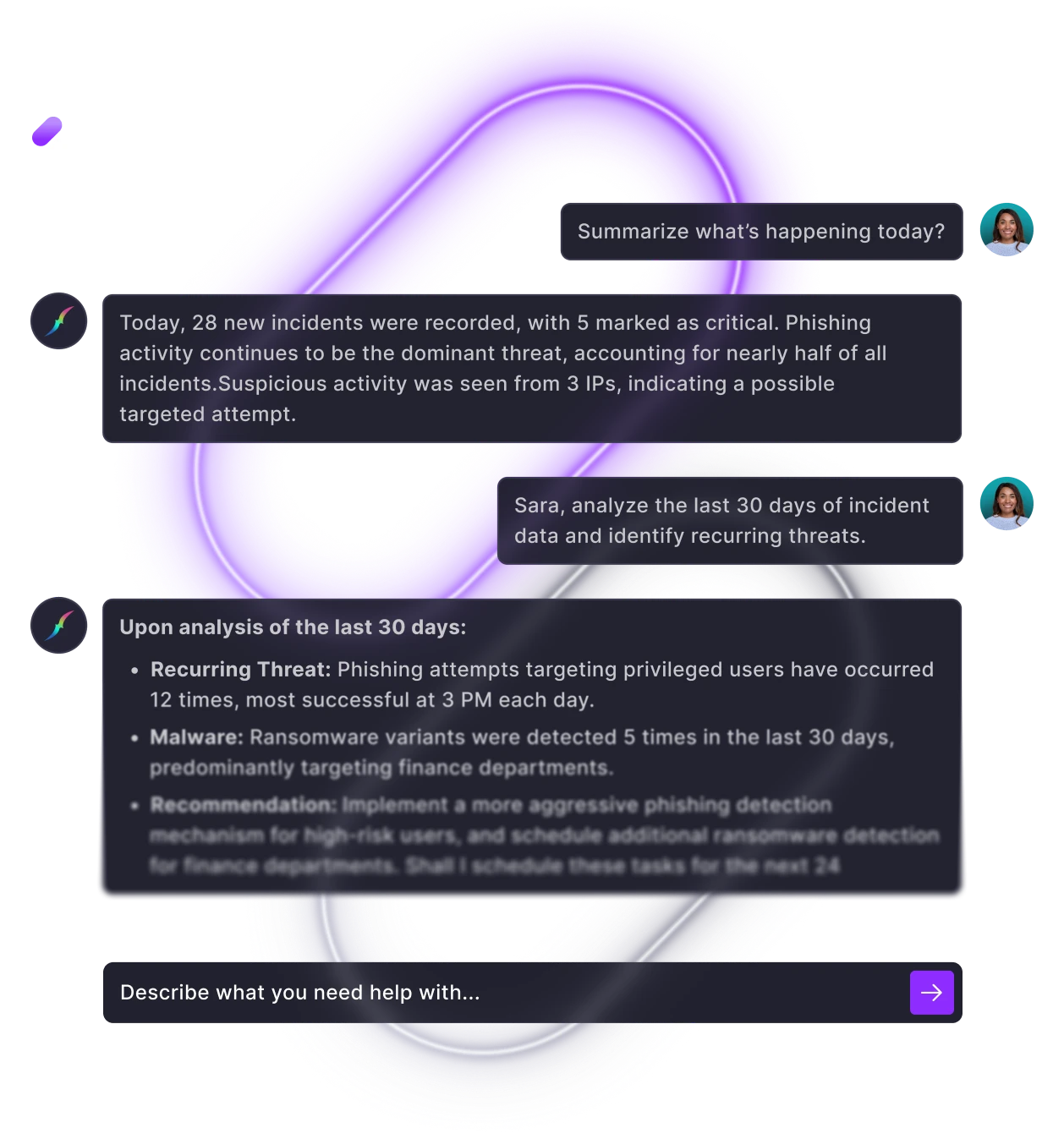 Sara — SIRP AI Security Analyst